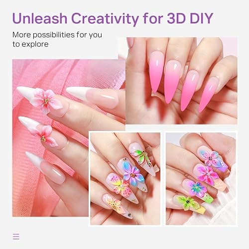 MIZHSE Patting Gel Polish Palette 9 Neon Colors Ombre,White 3D Sculpt Gel thumbnail 7