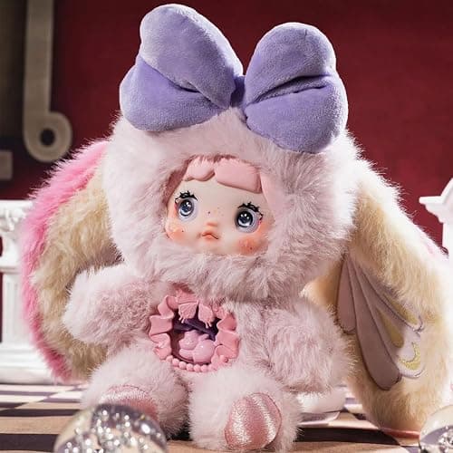 Nommi Blind Box Plush Figures, Cute Vinyl Blind Box Plush Doll, Nommi Fantasy World Series Collectible Toys, Kawaii Action Figure Mystery Box for Gifts, Single Box (1 of 7 Possible Styles) thumbnail 4