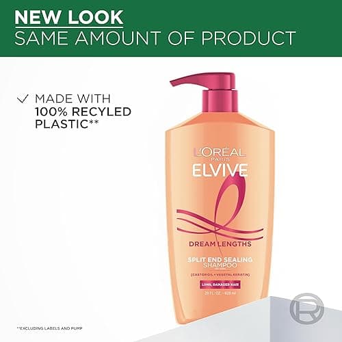 L'Oreal Paris Elvive Dream Lengths Shampoo and Conditioner Kit, Paraben Free, 1 kit - Shampoo & Conditioner set - 28 Fl Oz (Pack of 2) thumbnail 5