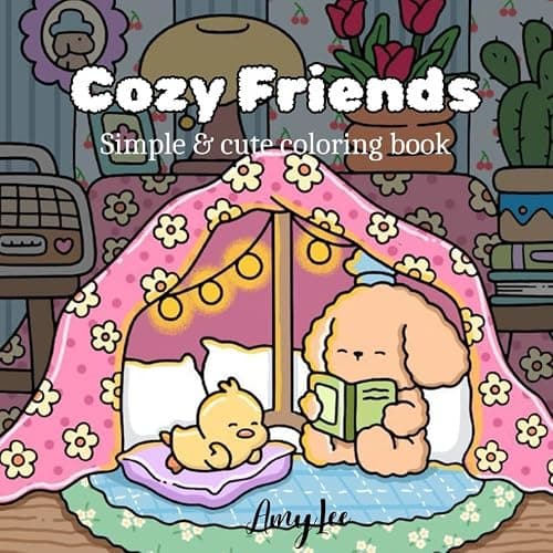 Cozy Friends: Simple & Cute Coloring Book - Image 1