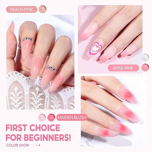 COSCELIA Fall Jelly Gel Polish Set 25 Colors Translucent Sheer Gel Nail Polish Brown Red Blue Green Pink all Season Colors for Nail Manicure Starer Kit Christmas DIY at Home thumbnail 6