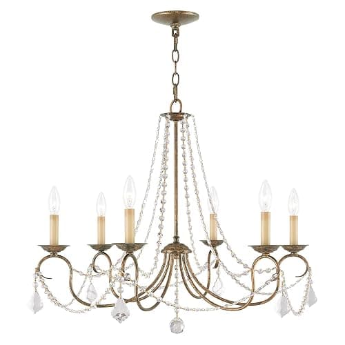 Livex Lighting 6516-71 Pennington 6 Light Chandelier, Hand Applied Venetian Golden Bronze - Image 1