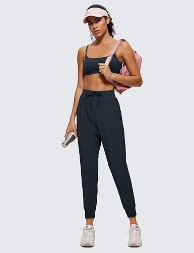 CRZ YOGA Butterluxe Adjustable Spaghetti Strap Sports Bras for Women - Scoop Neck Wireless Padded Yoga Workout Crop Top thumbnail 3