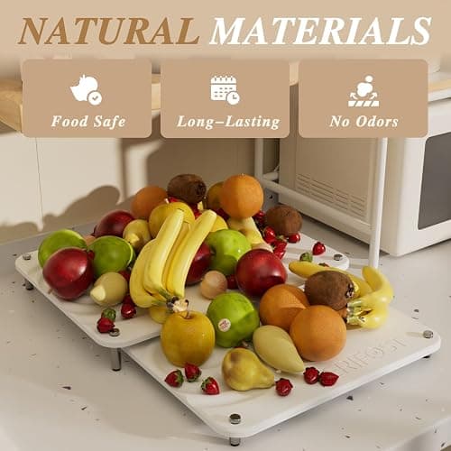 Pearl White 2PCs Large Drying Stone for Kitchen Counter, Stone Dish Drying Mat for Kitchen Counter, Quick Dry Mat with Non-slip Feet thumbnail 5