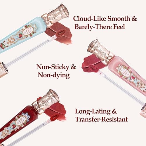 Flower Knows Strawberry Rococo Cloud Lip Cream,Long Lasting Burgundy Matte Lipstick,Hydrating Lip Stain,Transfer & Smudge Proof Velvet Liquid Lipstick for Girls&Women,0.12 Fl Oz(S08 Velvet Redwood) thumbnail 4