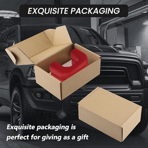TECHPICCO Tow Hook Covers for RAM 1500 Classic 2009-2026 Warlock & Rebel, U-Shape Tow Hooks Compatible with RAM 1500 Rebel & Warlock Accessories |Red (Not Fit for J-Shape Tow Hooks) thumbnail 8