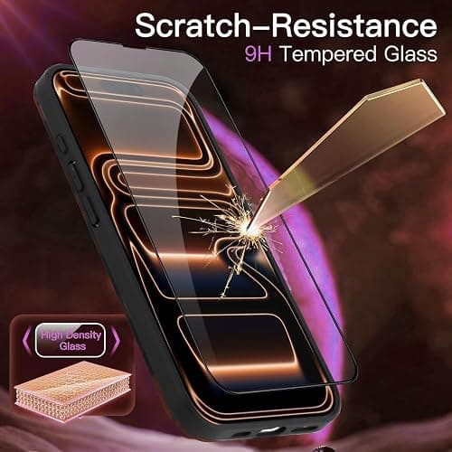 Wlxee Case for iPhone 17 Pro（6.3 inchs）, Stylish Leopard Tortoise Amber Design Slim & Shockproof Translucent Matte Brown Cover with Deep Tortoise Print thumbnail 4