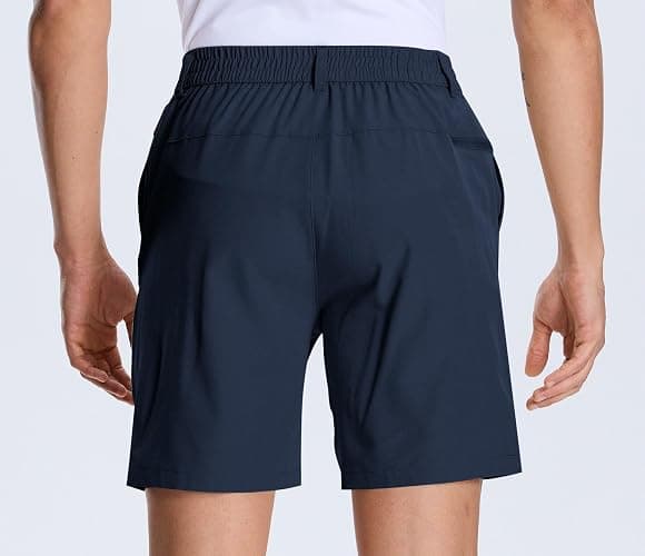 Zalify Mens Golf Dress Casual Shorts 7" 9" Lightweight Stretch with 4 Pockets Breathable Work Shorts thumbnail 2