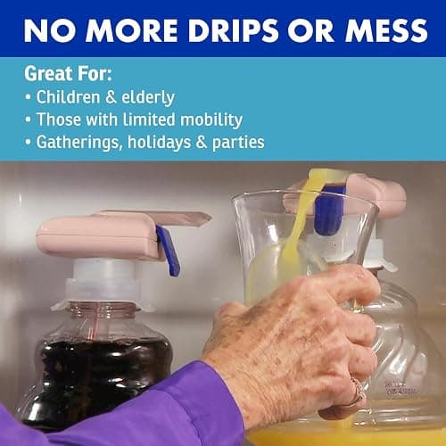 The Magic Tap Automatic Drink Dispenser - Hands-Free Beverage Dispenser for Fridge - Perfect for Milk, Juice - Gifts for Women & Men (3, Peach) thumbnail 6