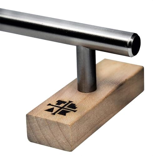 Teak Tuning Round Fingerboard Rail - Long Edition - Silver Colorway - 11.25" Long, 1.75" Tall - Prolific Series thumbnail 2