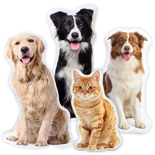 Custom Pet Pillow, Dog Cat Pillow Personalized Photo, Custom Face Pillow | Custom Pillows with Picture, Pet Loss Sympathy Gifts, Pet Memorial Gifts, Personalized Gifts for Family and Friends - Image 1
