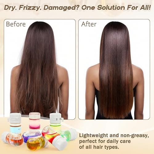SAHIPUB Hair Oil Perfume - 40 Pcs Hair Perfume & Oil Serum Treatment Avocado Nourishing Shining for Women Man Frizz Dry Damaged Hair, Leave-in Serum Long Lasting Scent (Wild Rose) thumbnail 3