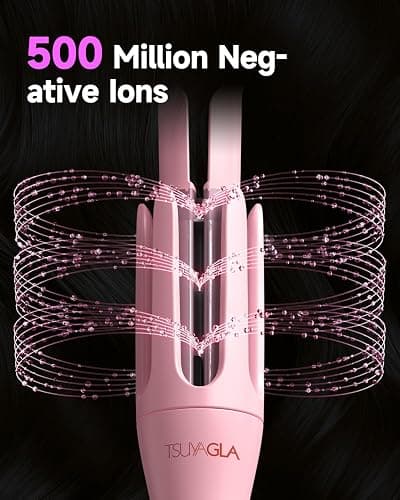 TSUYAGLA Automatic Curling Iron,1 1/4 Hair Curler with 3 Temperatures, 10S Fast Heating, 2-Way Rotation, 30 Min Auto Shut-Off, 500 Million Ionic, Anti-Scald-Tangle for Long Hair thumbnail 9