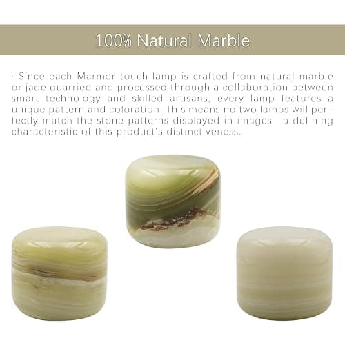 Marmor Marble Lamp Table Lamp Unique Stone Lamp Touch Lamp Pat Lamp Type-C 3 Way Bedside Lamps Ambient Light Bedroom Night Stands Small Night Light Decorative LED Warm Portable Lamps Rechargeable thumbnail 3