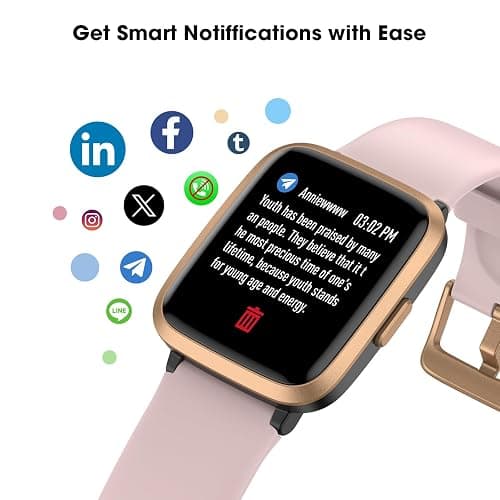 Fitness Tracker Watch with Heart Rate Monitor, Activity Tracker with Pedometer, Sleep Monitor, Calories & Step Counter, 5ATM Waterproof Smart Watch for Women Men Health Fitness Watch for Sports thumbnail 5