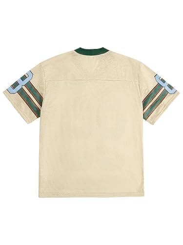 SOLY HUX Mens Jersey Y2k Baggy Shirts Graphic Tees Oversized V Neck Tshirts Summer Tops thumbnail 2