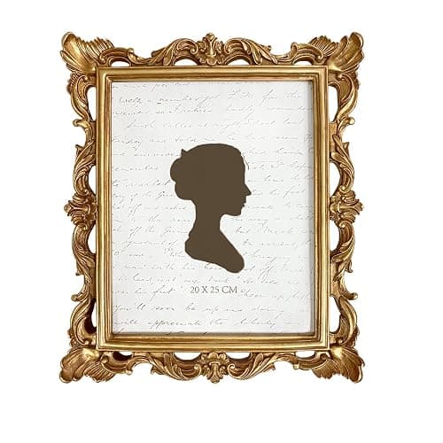 AELS 8x10 Inch Vintage Picture Frame, Elegant Antique Photo Frames with Glass Front, Photo Display, Tabletop Wall Hanging, Gift Ideas, Golden Bronze - Image 1