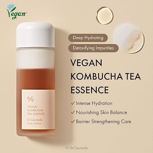 Dr.Ceuracle Vegan Kombucha Tea Essence - Hydrating Milky Toner with Kombucha Tea Extract, Centella Asiatica, Ceramide, Korean Skincare Essence (150 ml / 5.07 fl. oz.) thumbnail 7