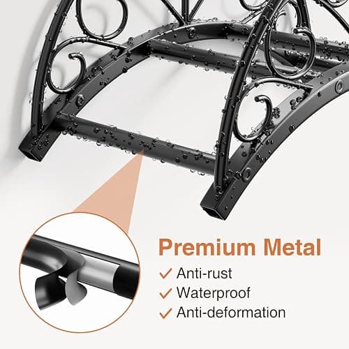 Josmimic Wall Mounted Hose Holder - Metal Water Hose Holder - Hose Hanger Hose Hook for Water Hose Extension Cords Vacuum Hose. thumbnail 5