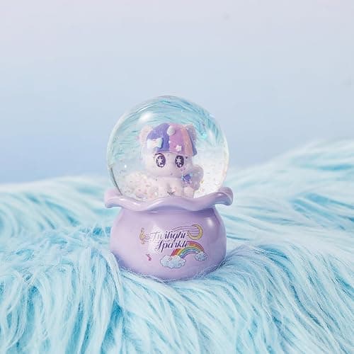 MINISO My Little Pony Crystal Ball Series Blind Box Collectible, Glittering Snow Globe Display Model for Room Decor & Birthday Gifts, Random Design (Single Box) thumbnail 4