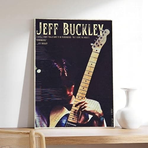 SMART COLOR Jeff Buckleys Fan Art10 Canvas Poster Bedroom Decor Landscape Office Room Decor Gift 12" L X 18" W thumbnail 7