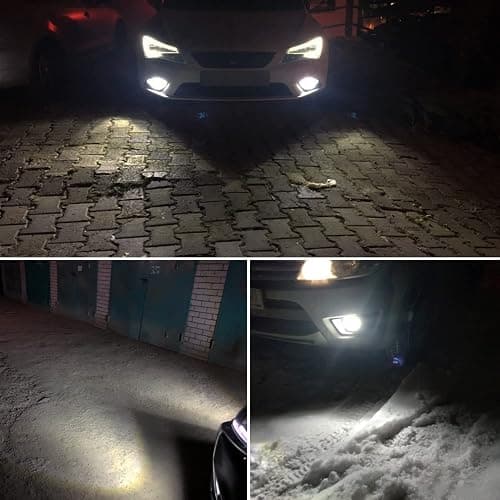 PHINLION 2504 PSX24W 12276 LED Fog Light Bulbs, 3200 Lumens Super Bright, 6000K Xenon White, 3030 30 SMD Chips, DRL Replacement Lamps for Cars, Trucks, SUVs thumbnail 7