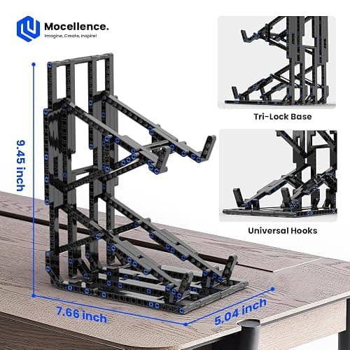 Display Stand for Lego Technic Cars (1:16 Scale Only), 2-Tier Stand for Lego Car 42204 42205 42173 42161 42138 and More, Display Building Set for Boys, Girls, Adults, Ages 6+ thumbnail 2