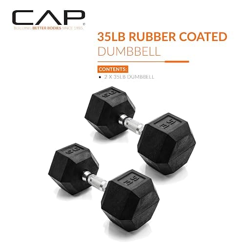 CAP Barbell Coated Dumbbell Weight | Multiple Options Pairs & Sets thumbnail 2