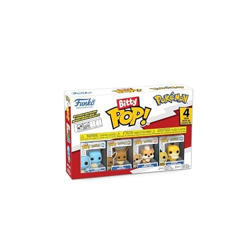 Funko Bitty Pop! Pokemon - Squirtle - 4 Pack - 0.9 Inch (2.2 Cm) Collectable - Stackable Display Shelf Included - Gift Idea - Party Bags Stocking - Image 1