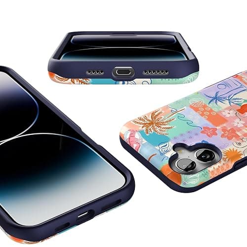 Casely iPhone 16 Case | Tropical Heat | Beachy Collage | Compatible with MagSafe | Bold Protective Design thumbnail 3