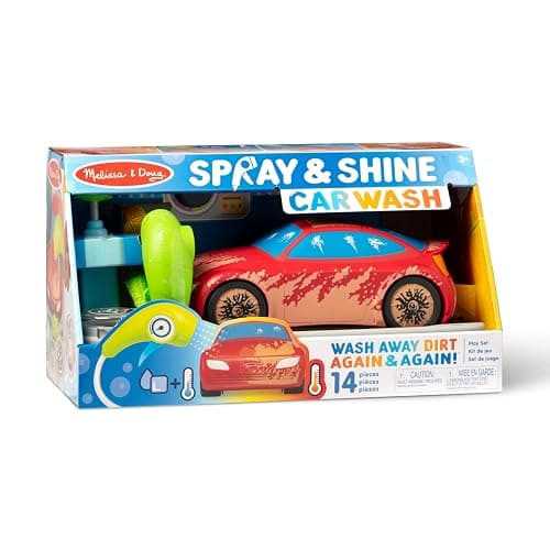 Melissa & Doug Spray & Shine Car Wash Color-Changing Water Toy Play Set Boys and Girls 3+ thumbnail 6