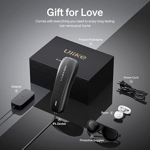 Ulike X IPL Hair Removal Device, Laser Hair Removal with Ice-Cooling, Dual Lights & Skin Senor for Nearly Painless & Long-Lasting Hair Removal, 3 Modes Tailored for Stubborn Hair, Gift for Smooth Skin thumbnail 6