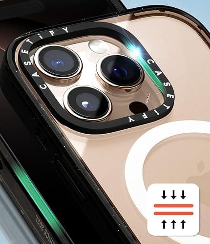 CASETiFY Impact Case for iPhone 17e / 16e [8.2ft 4X Military Grade Drop Protection/Compatible with Magsafe] - It's All Love from Me - Clear Black thumbnail 5
