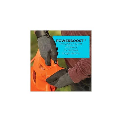 BLACK+DECKER Leaf Blower, Leaf Vacuum and Mulcher 3 in 1, Backpack Blowers for Lawn Care,250 mph Airflow, 400 cfm Delivery Power, Reusable Bag Included, Corded (BEBL7000) thumbnail 7