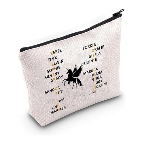 PXTIDY Team Foster Kee-fe Makeup Bag Keeper of The Lost Cities Characters Cosmetic Bag KOTLC Novel Inspired Bookish Gift - Image 1