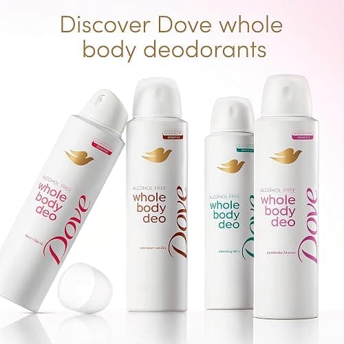 Dove Coconut Vanilla Alcohol-Free Whole Body Deodorant Spray, 4 oz | For head-to-toe freshness, Helps control odor & stay fresh, with 35% nourishing serum, Coconut Vanilla thumbnail 6