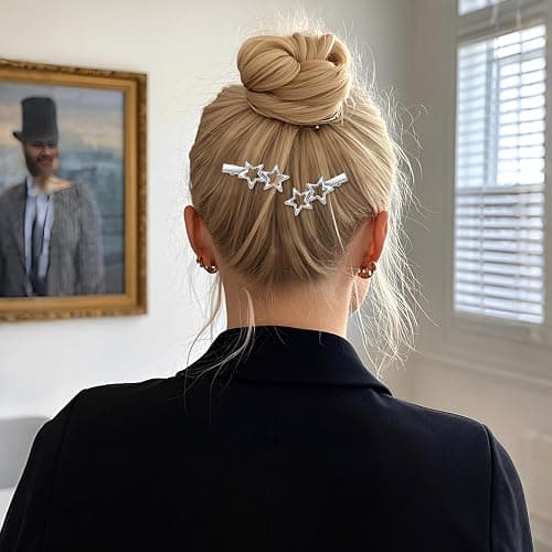 silver barrettes - amazon & temu thumbnail 7