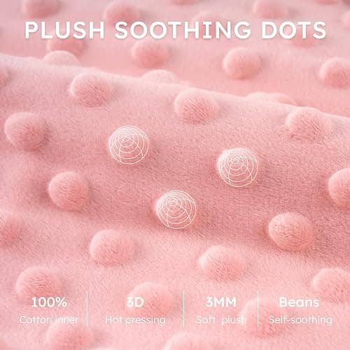 Yoofoss Fleece Baby Sleep Sack 6-12 Months with Plush Dots, TOG 1.5 Baby Wearable Blanket with 2-Way Zipper, Organic Cotton Toddler Sleep Sack Fleece thumbnail 3