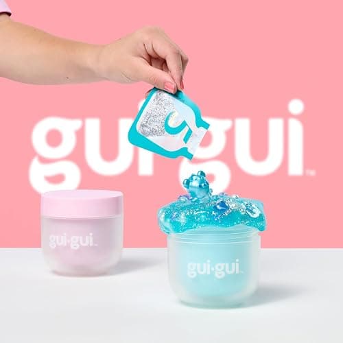 Gui Gui Scented Shimmer Deluxe Duo Pack with 2 Iridescent Slimes, 5 Step DIY Process to Customize Your Ultimate Slime Glow-Up, Resealable and Reusable Container, ASMR Experience thumbnail 5