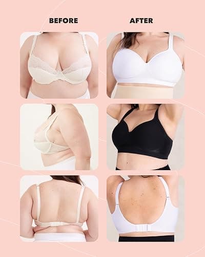 SHAPERMINT Sweetheart Bras for Women – Wireless Push Up Bra with Support, Full Coverage Seamless Bralette thumbnail 7