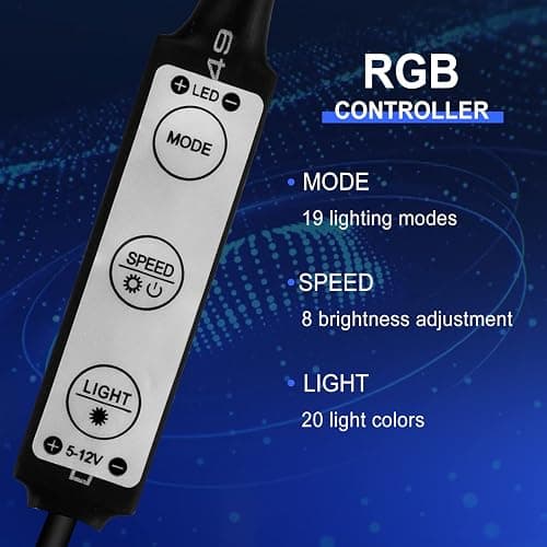 LED Strip Light, SUNJULY Electric Scooter Foldable LED Strip Lights for Skateboard, Scooter, Party and Indoor Outdoor Decoration for Xiaomi M365/m365 pro thumbnail 5