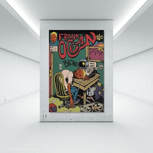 Piesa Frank Ocean Poster Blonde Album Comic Poster for Bedroom Aesthetic Canvas Art Wall Decor 12x18inch(30x45cm), Unframe-style-2 thumbnail 8
