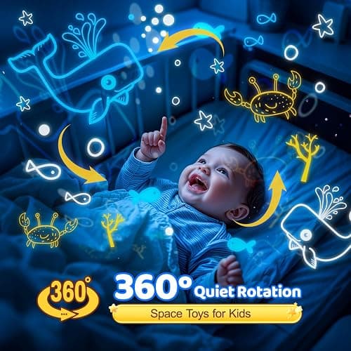 Solar System for Kids Projector Night Light, 360°Rotating+5 Films Planet Space Projector for Bedroom, Bright Night Light for Boys Room, Space Toys for Kids 3-5, Solar System Planet Toys for Boy Gifts thumbnail 5
