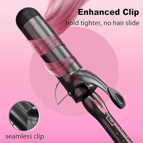 ORYNNE Curling Iron 2 Inch, 2 inch Curling Irons Ceramic Barrel with Argan Oil Infused, Large Barrel Curling Iron for Long Hair, 14 Heat Settings thumbnail 5