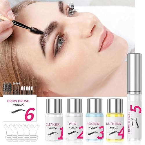 Brow Lamination Kit, KERATIN Eyebrow Lamination Kit Professional DIY Brow Lift Styling Kit For Fluffy Thicker Eyebrows, Instant Quick Perm For Brows Growth 8-weeks for Salon,Home Use thumbnail 2