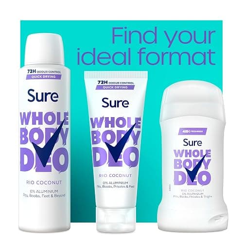 Sure Rio Coconut Whole Body Deodorant women's deodorant cream with a fresh & tropical fragrance for 72-hour odour control 75 ml thumbnail 3