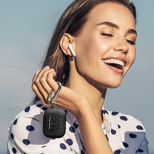 DGege Compatible with Airpods Pro 2nd Generation Case, Leopard Engraved Soft Silicone Skin Cover Full Protective Case for AirPods Pro Case 2nd/Airpod Pro Case Cover,Front LED Visible,Black thumbnail 5