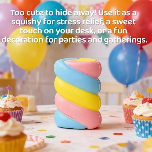 SUISUILE 5.5 Inch Large Slow Rising Squishy Toys, Food-Shaped Slow Rising Squishies, Soft Foam Squishy Fidget Toys for Anxiety Relaxation, Giant Squeeze Toy for Decompression thumbnail 6