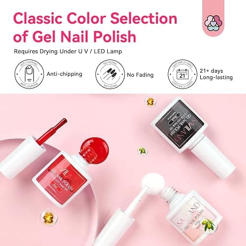SAVILAND Acrylic Nail Kit with Drill: Professional Acrylic Nail Set for Beginners with Everything U V Light 3 Colors Gel Polish Decorations Nails Tools for Home Salon Use Christmas Gift Set thumbnail 6