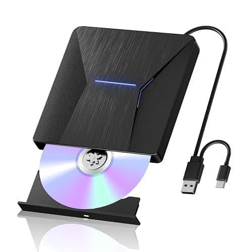 USB3.0&Type-C Blu Ray Burner for Laptop, External Blueray/DVD Drive for PC | Widely Compatible External Blu-ray Drives Adapt to Diverse Usage, Plug and Play-No Need to Manually Install Driver - Image 1